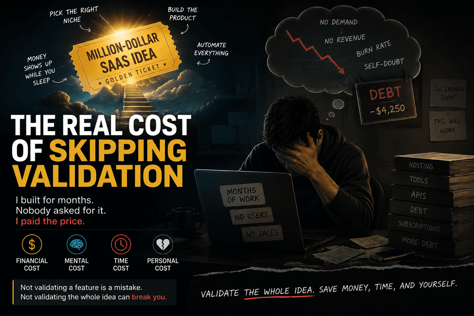 Why I Went Into Debt Building a SaaS Nobody Wanted